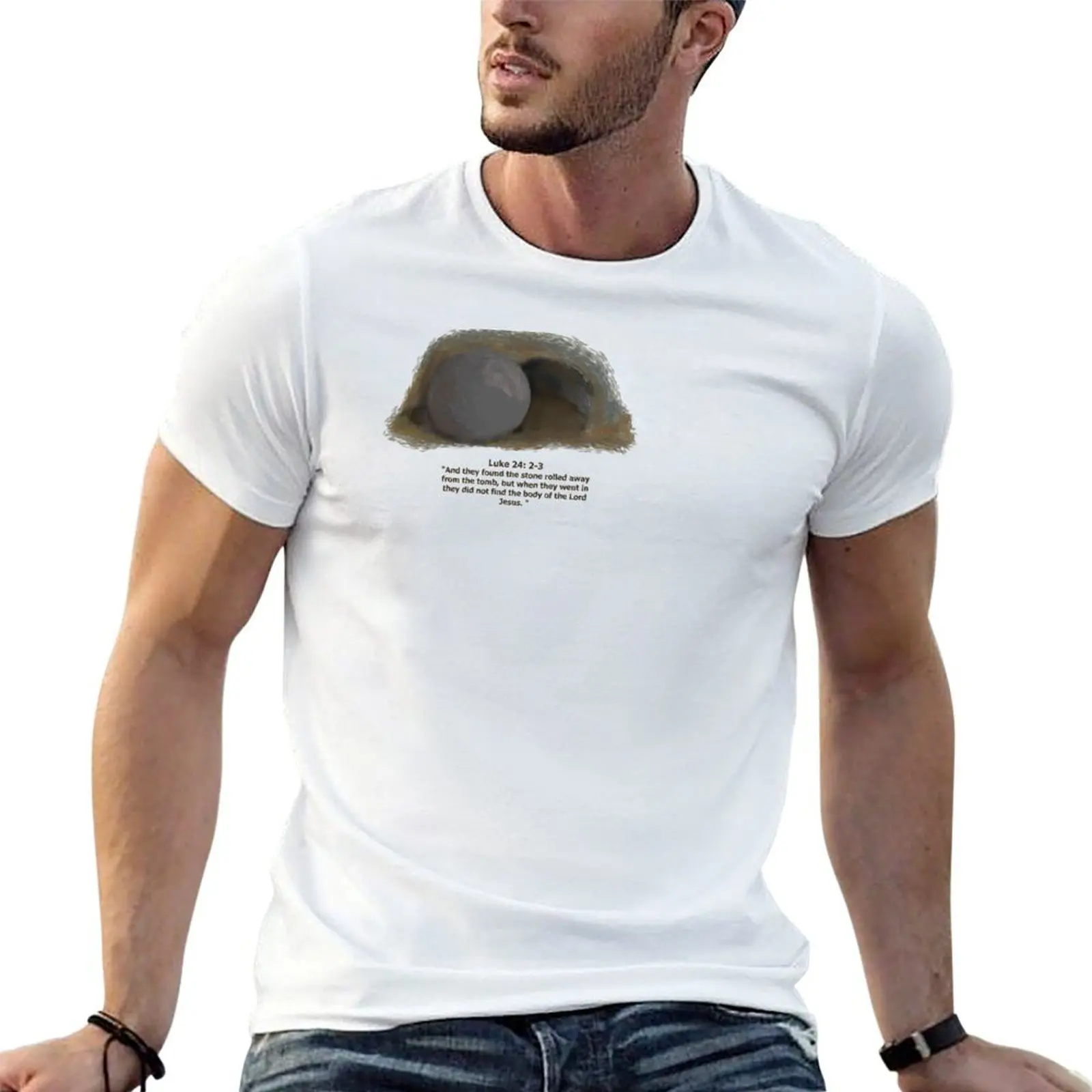

Luke 24: 2-3 T-Shirt anime tshirt t shirt man luxury T-Shirt