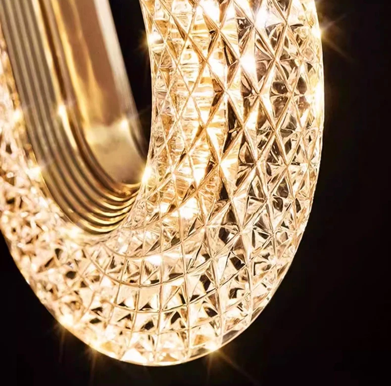 

Modern home decoration crystal chandelier, stair Pendant lamp, living room Pendant lights, interior lighting