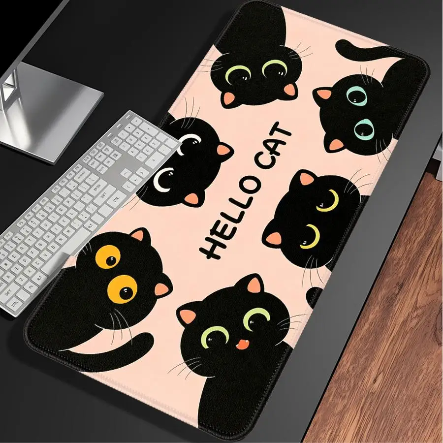 Cartoon Cat overlock Mouse Pad Desk accessories Keyboard Mouse Pad Computer Laptop Pad office Pad Game Console Pad