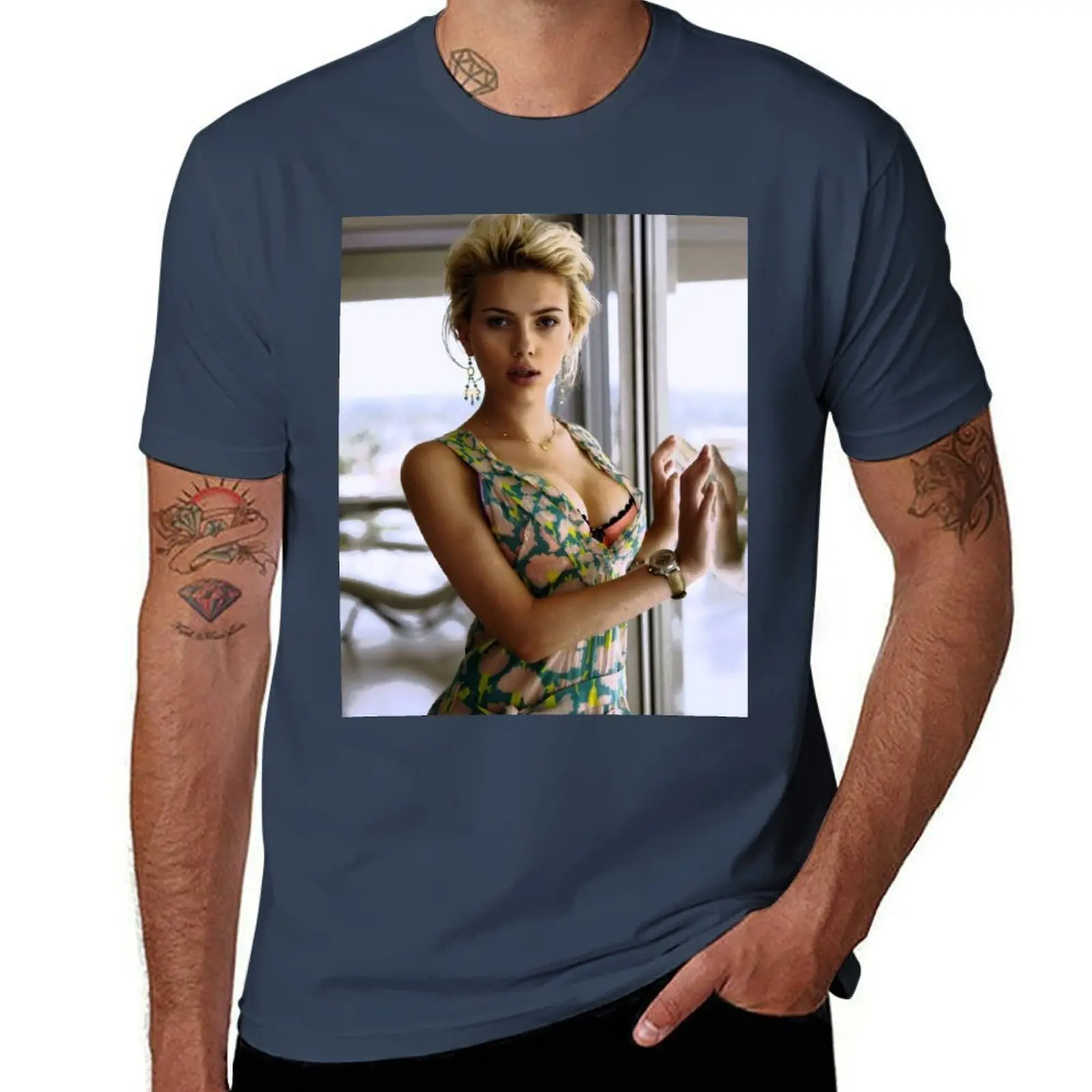 

Scarlett Johansson, ultimate perfection T-Shirt cotton t shirt pack t shirt man designer T-Shirt
