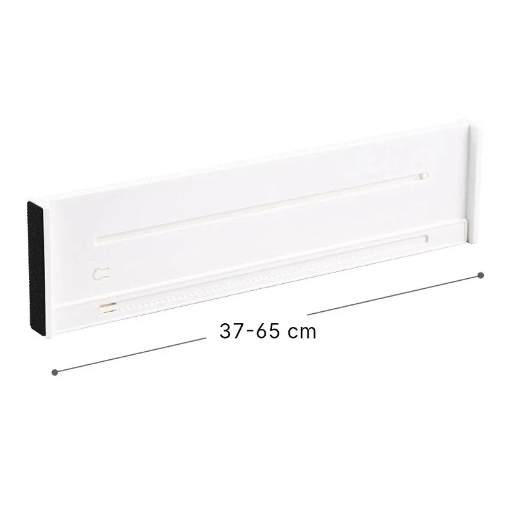 New Retractable Drawer Storage Partition HIPS White Sorting Baffle Multi-functional Space Saving Drawer Baffle Kitchen Use