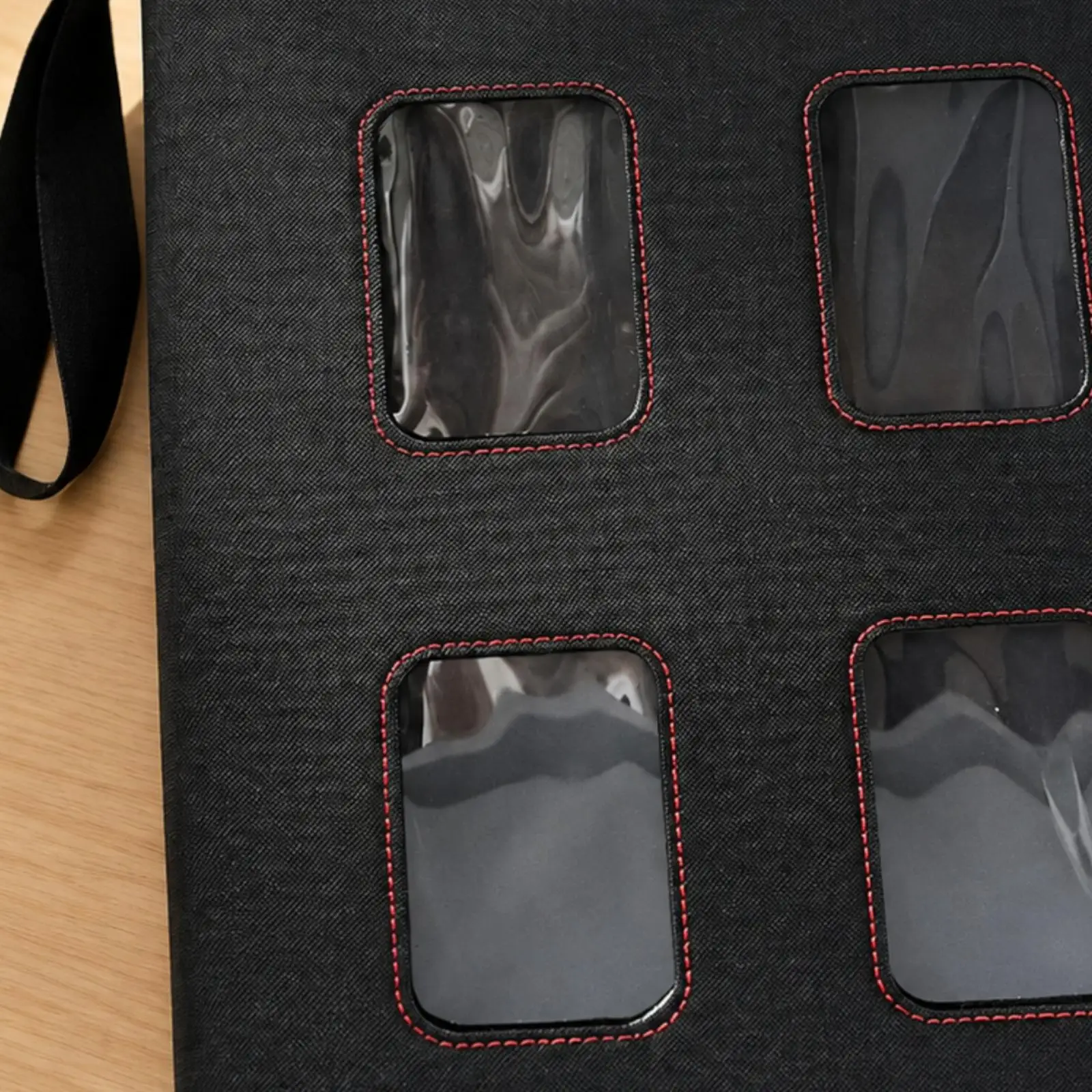 PU Leather Card Holder Album with 360 Slots and Zipper Closure for Trading Card Storage Box
