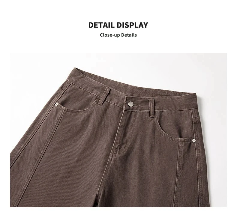2026 New Autumn Men's Denim Jeans, Curved Cut Pants, Fashionable Pure Cotton, Non-Elastic, Loose-Fit Black Youth Denim Jeans for view 4
