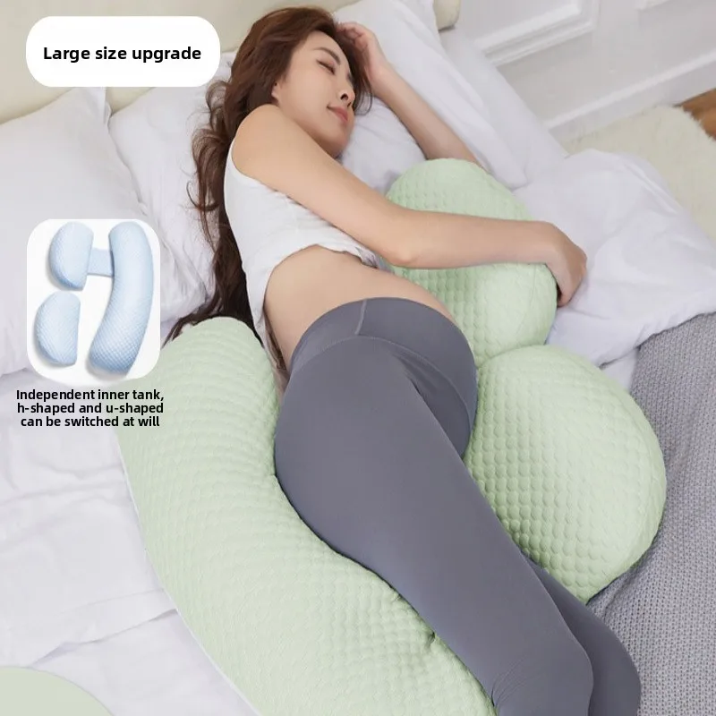 الأمومة وسادة الحمل الجانب النائم البطن دعم وسادة انفصال الخصر والذراع دعم وسادة للجسم كامل للحوامل
