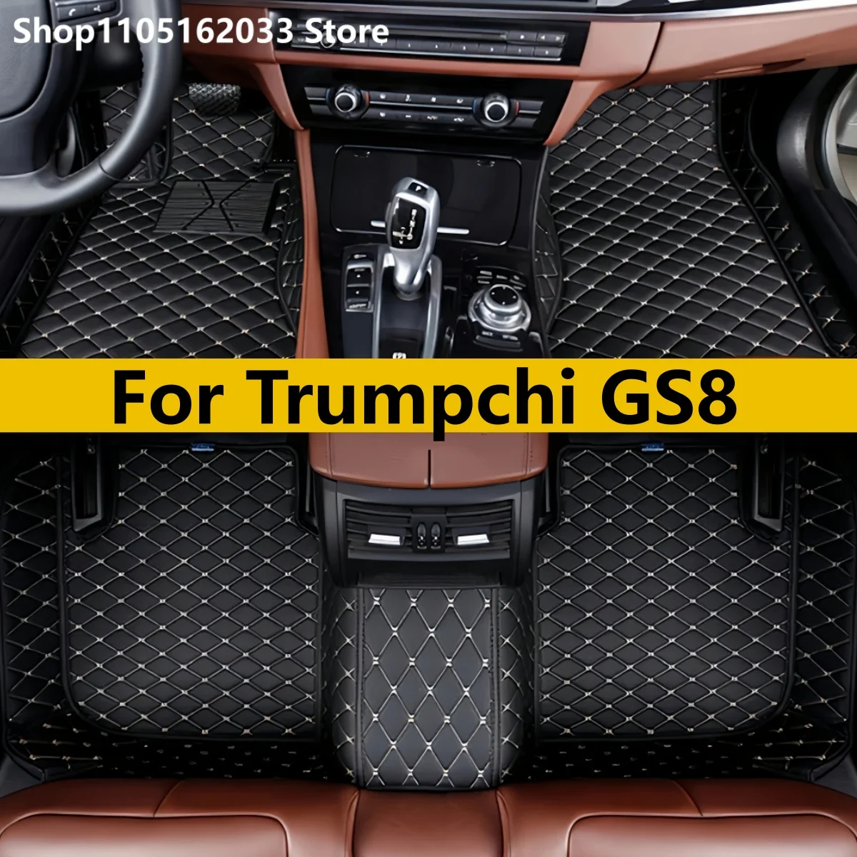 

Custom Car Floor Mats For GAC Trumpchi GS8 2022 2023 2024 (5 Seats) Auto Carpets Foot Coche Accessorie