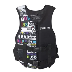 Life Jacket Neoprene Buoyancy Drifting Kayak Life Vest Adjustable Buckle Adults Surf Water Sport Swimming Rescue Life Jacket
