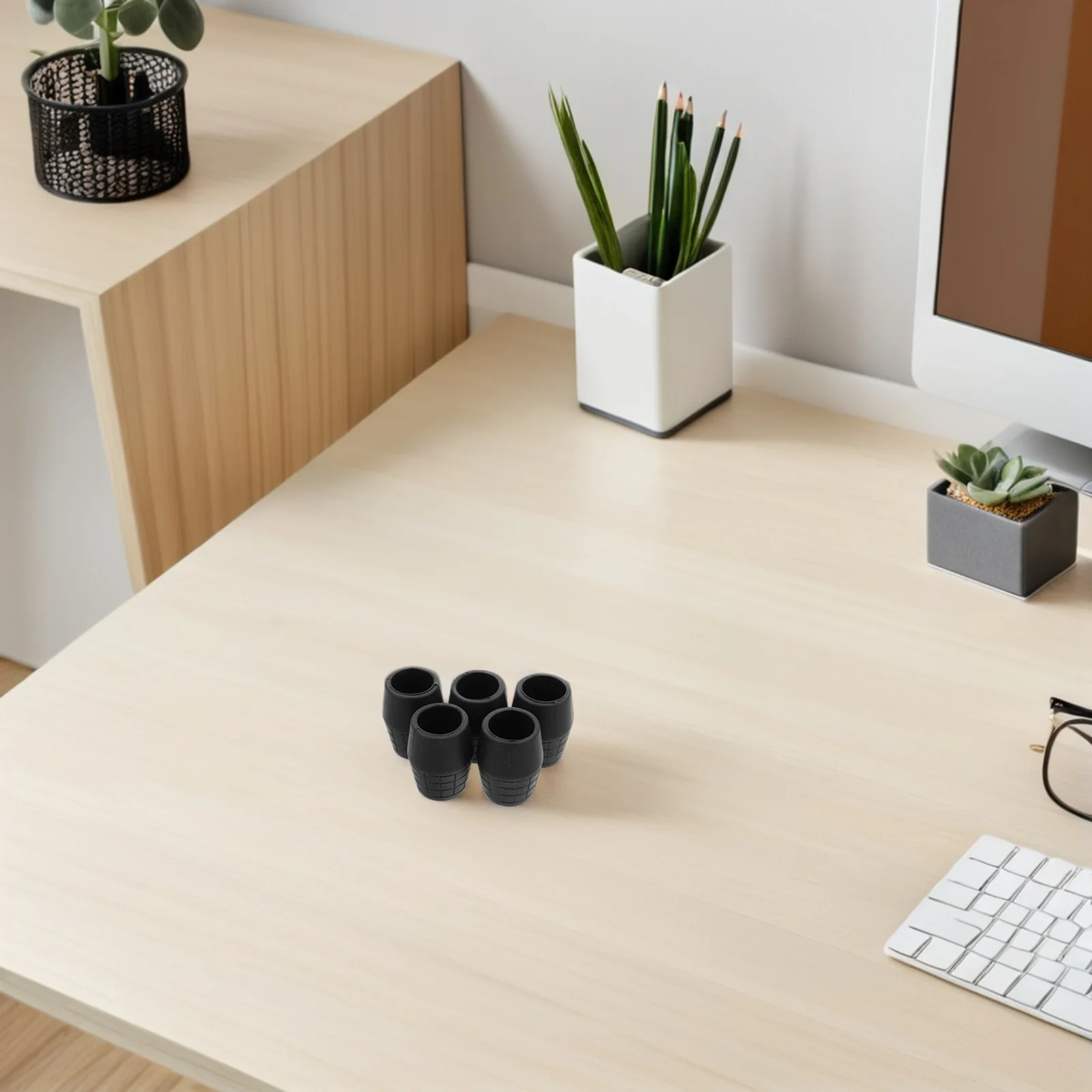 

10Pcs Microphone Stand Foot Pads Rubber Protector Caps Black Universal Fit Non-Slip Floor Protectors for Music Studio and