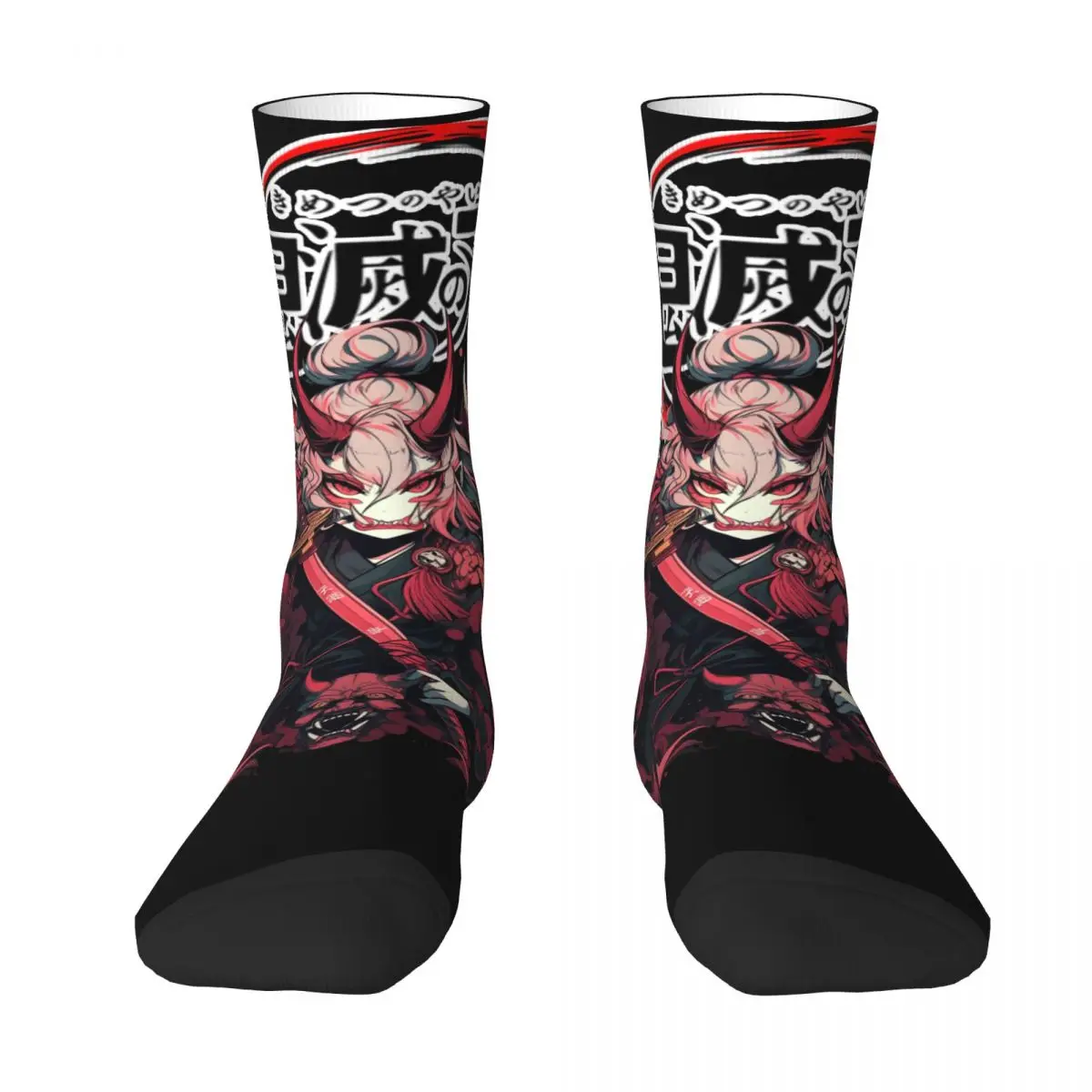 Calcetines Unisex acogedores con estampado 3D, Outdoor DEMON SLAYER, interesante, cuatro estaciones