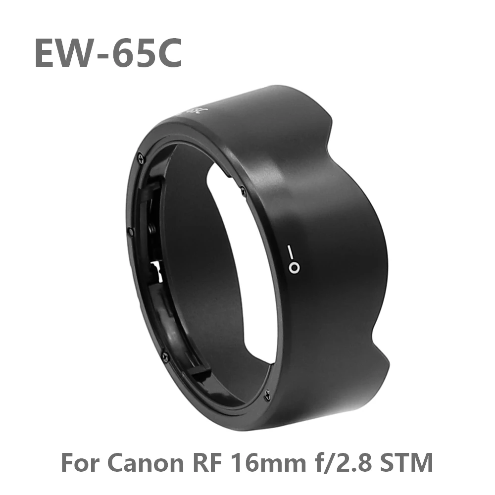 كانون عدسة الكاميرا هود ، EW-65C ، RF 16 مللي متر ، f/2.8 STM ، عكسها البلاستيك الأسود ، بديل جيد