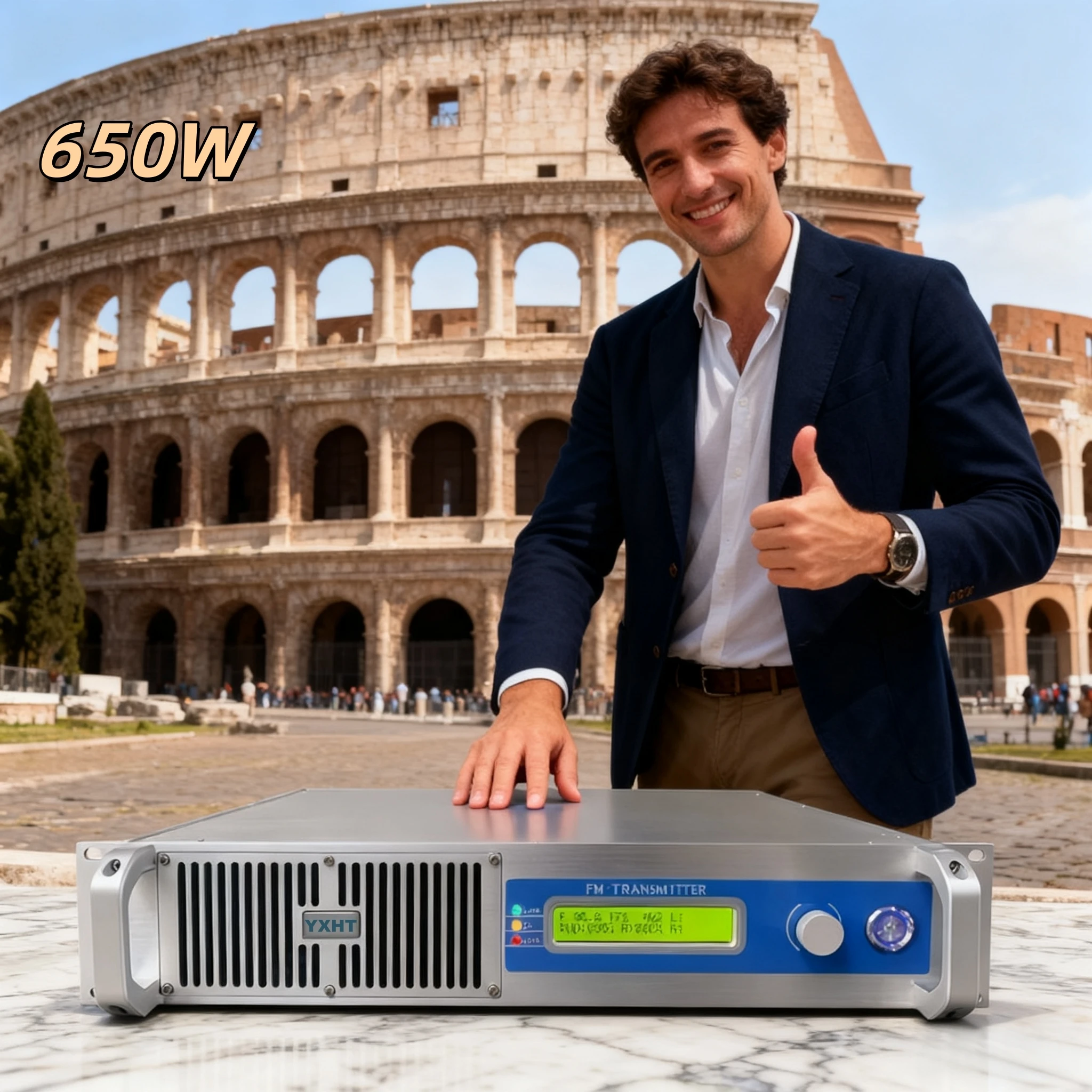 

Top CD Sound FM Transmitter YXHT-1-650W Stable & Long-Lasting, Perfect for Community Radio