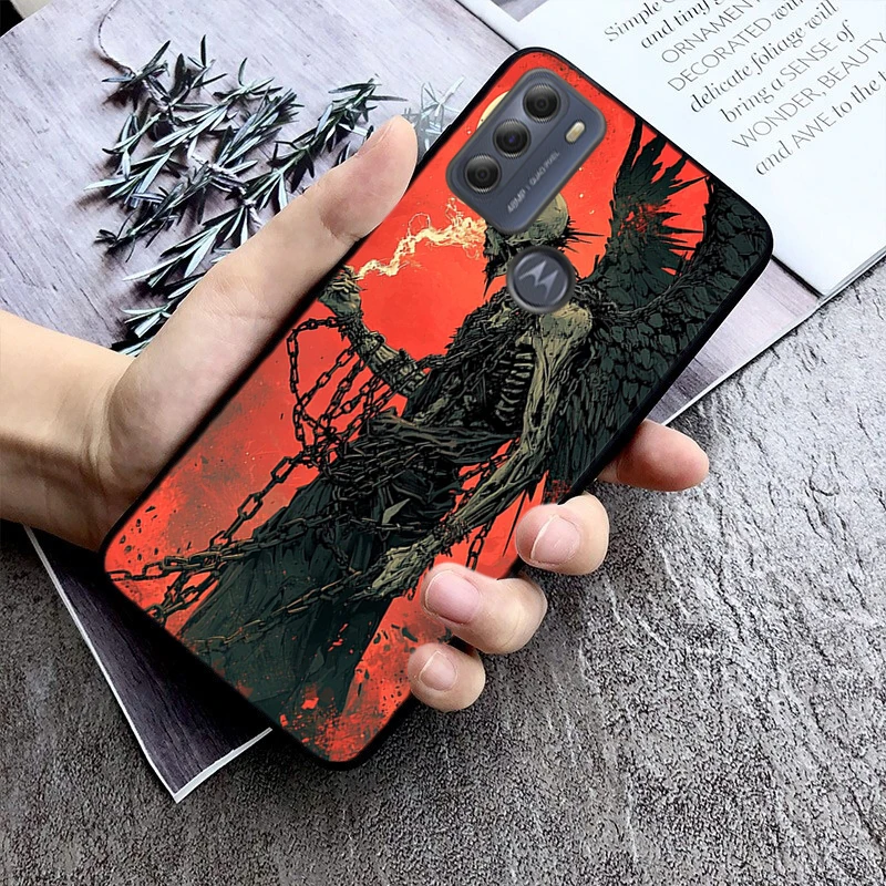 

Skeleton Art Phone Case For Moto G85 G55 G05 G14 G75 G31 G50 G10 G20 G30 G60 G13 G32 G84 G54 G53 G72 G24 Power