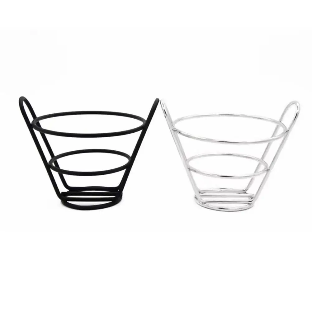 

Tray Snacks Cone Stand Fries Small Container Basket Rack for Fry Holder