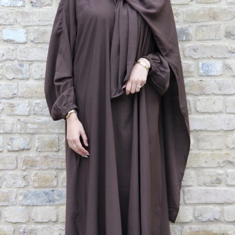 

Hoody Abaya Jilbab for Women Nida Ramadan Muslim Hijab Long Dress One Piece Prayer Outfit Islamic Dubai Turkish Modest Abayas