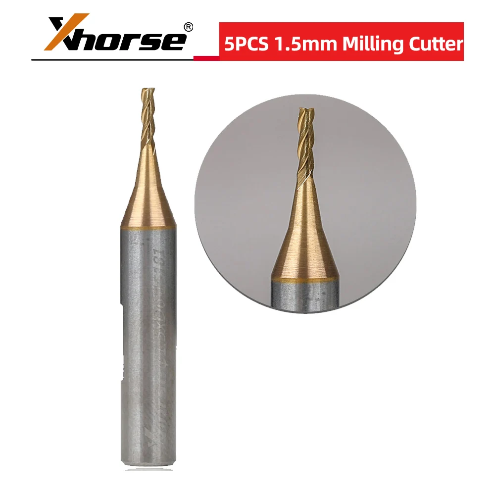 

Xhorse XCMN05EN 1.5mm Milling Cutter For Xhorse Condor XC-Mini Plus/Plus II/XC-002 and Dolphin XP005/XP005L/XP007 5pcs/lot