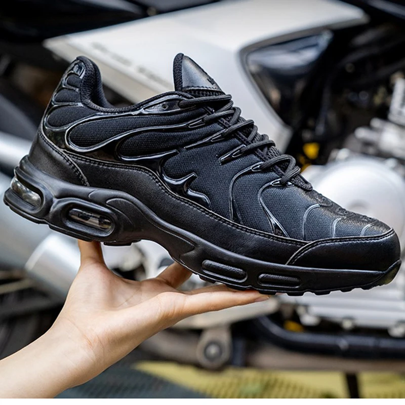 New Air Cushion Men Boots Work Sneakers Lightweight Breathable With Steel Toe Safety Shoes Puncture-Proof  Work Shoes