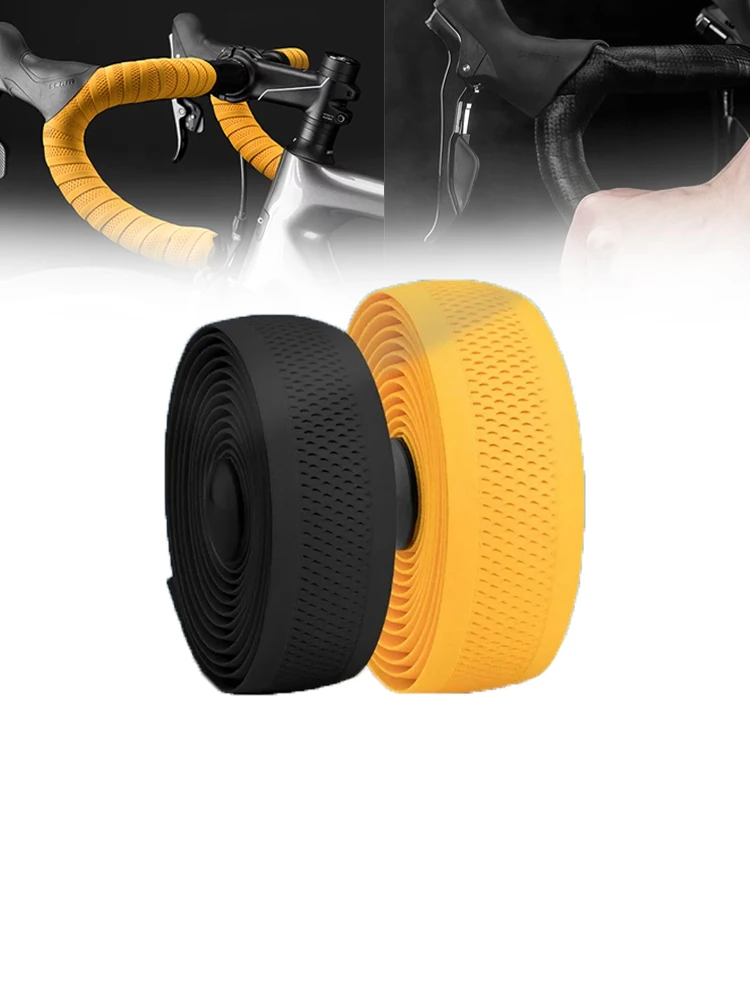AliExpress ROCKBROS For MTB Road Bicycle Handlebar Tape Non-Slip Shock Absorbing Belt Ultralight Wear-Resistant Cycling Strap Tape Bike Accessories