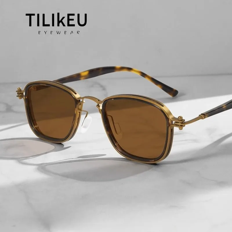 

Vintage Polarized Sunglasses for Men 2025 New Handmade Acetate Brand Designer UV Resistant Driving Travel Sunglasses for Women