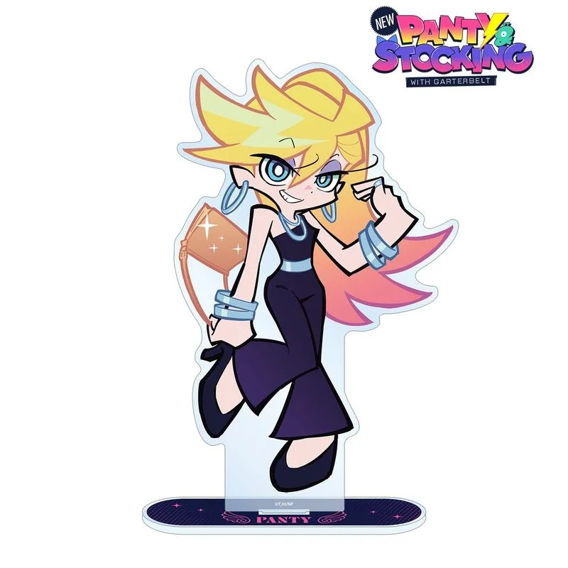 New Panty & Stocking with Garterbelt 15CM Acrylic Figure Stand Model Cosplay Toy Birthday Gift Ornament Keychain