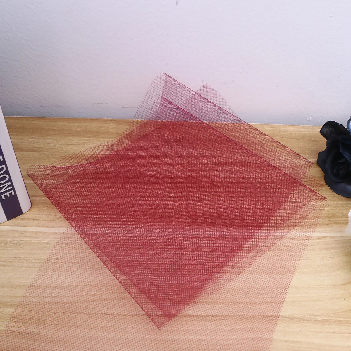 

15Cm X 100 Yards American Tulle Fabric Rolls Wine Red For Diy Wedding Decor Party Tutu Skirt Table Runner Chair Sash Craft Gauze