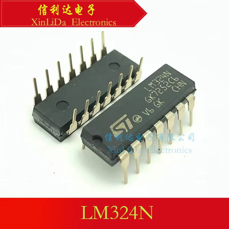 

LM324N LM324 DIP14 четырехъядерный усилитель, новый и оригинальный