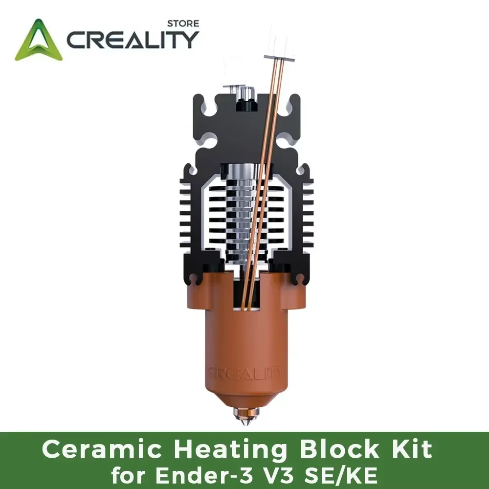 

Creality Ceramic Heating Block Kit For Ender-3 V3 SE/KE-Quick-swap Nozzle Kit 60W High Flow Printing 3d Printer Parts