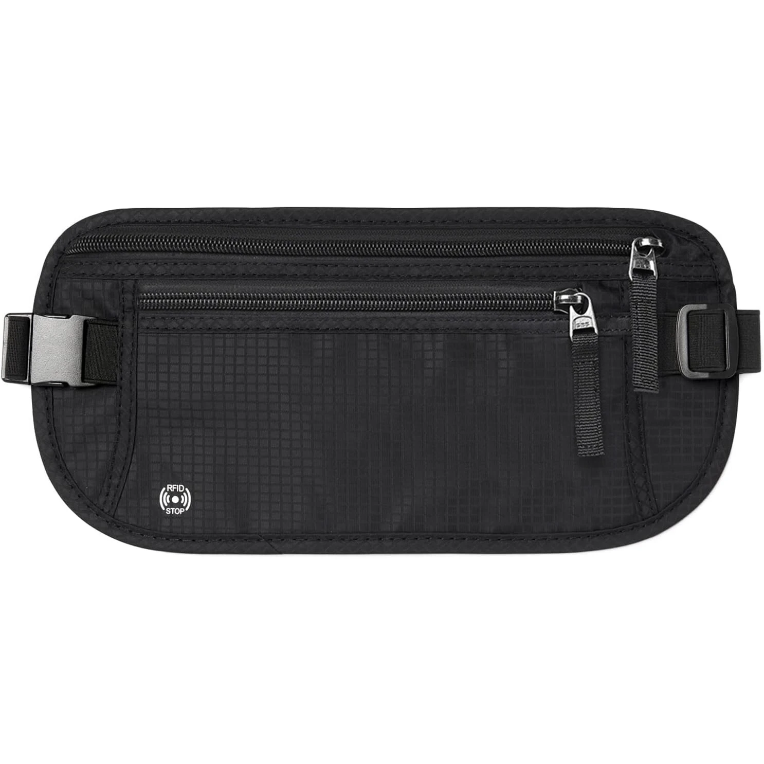 Money belt for travel - RFID slim passport holder hidden pouch under clothes to protect your information and money travel fanny