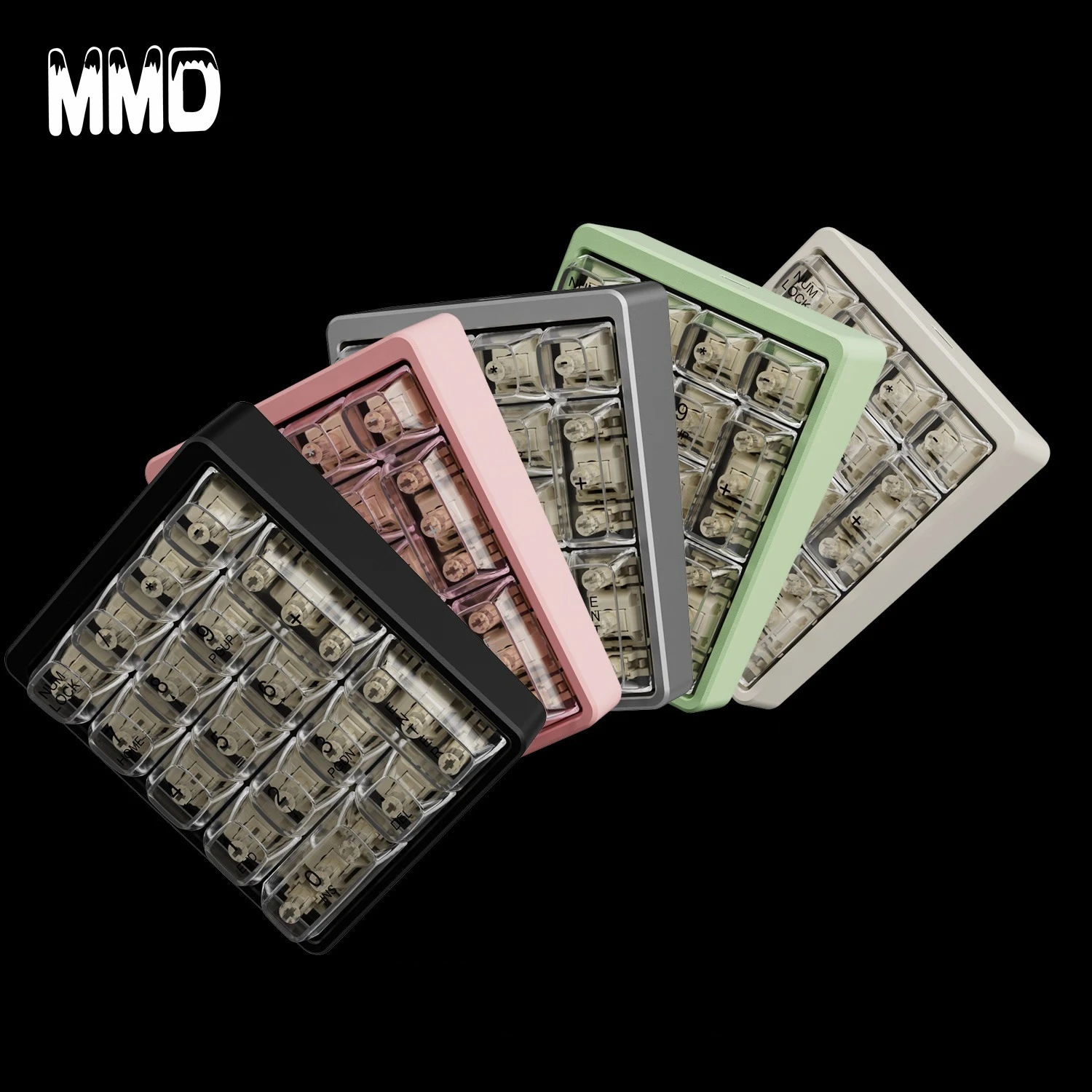 

MMD 17 Keys Mini Numeric Mechanical Keyboard Wired Aluminium CNC Custom VIA RGB Hot-swap Gaming Office Keypad Desktop PC Gifts