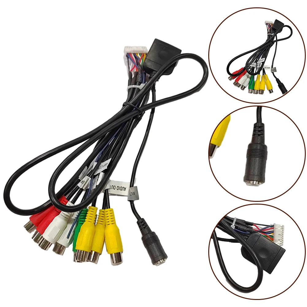1Pcs Sim Card Slot Adapter For Radio Multimedia Gps 4G 20pin Cable Connector Radio Audio Adapter Power Line