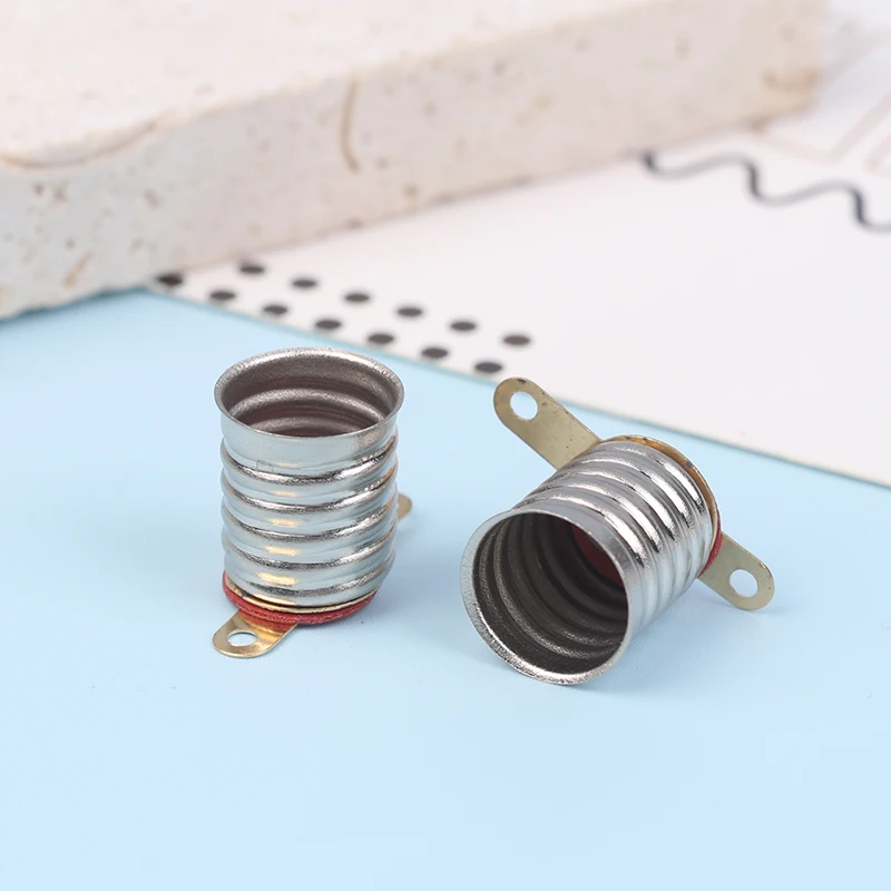 

10 шт. E10 винтовой медный цоколь лампы небольшой держатель электрической лампы аксессуар для домашнего эксперимента