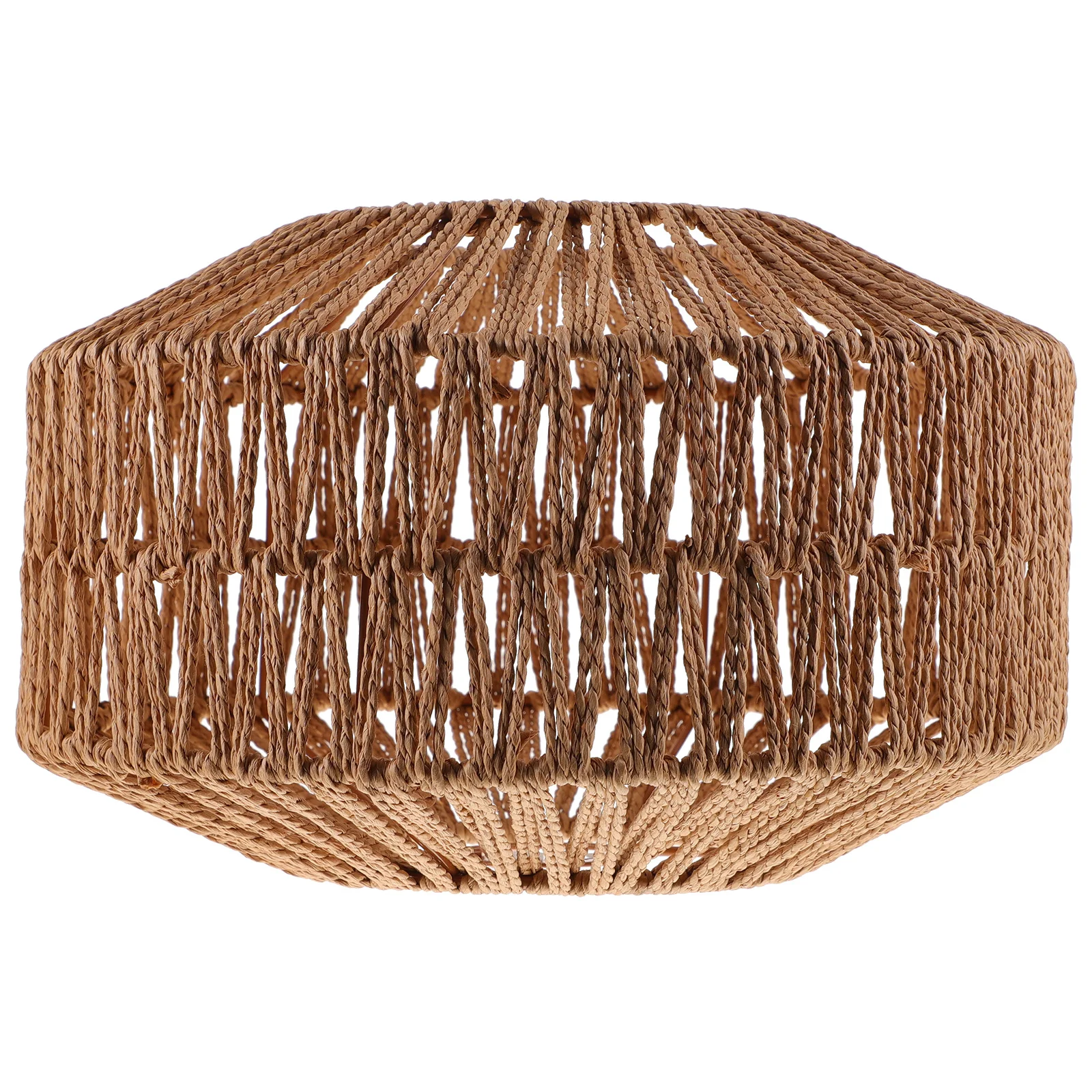 

Creative Hanging Lampshade Rustic Style Ceiling Bedroom Paper Woven Design Small Cover Decorative Lighting Supply Barrel Lamp