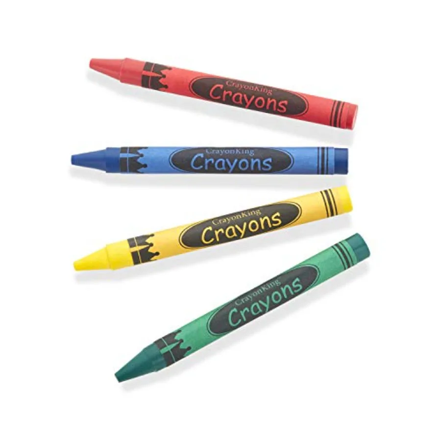 

3000 Bulk Crayons 750 pcs of red green blue and yellow Not polybagged. Non-Toxic Perfect for Parties Restaurants Classrooms and