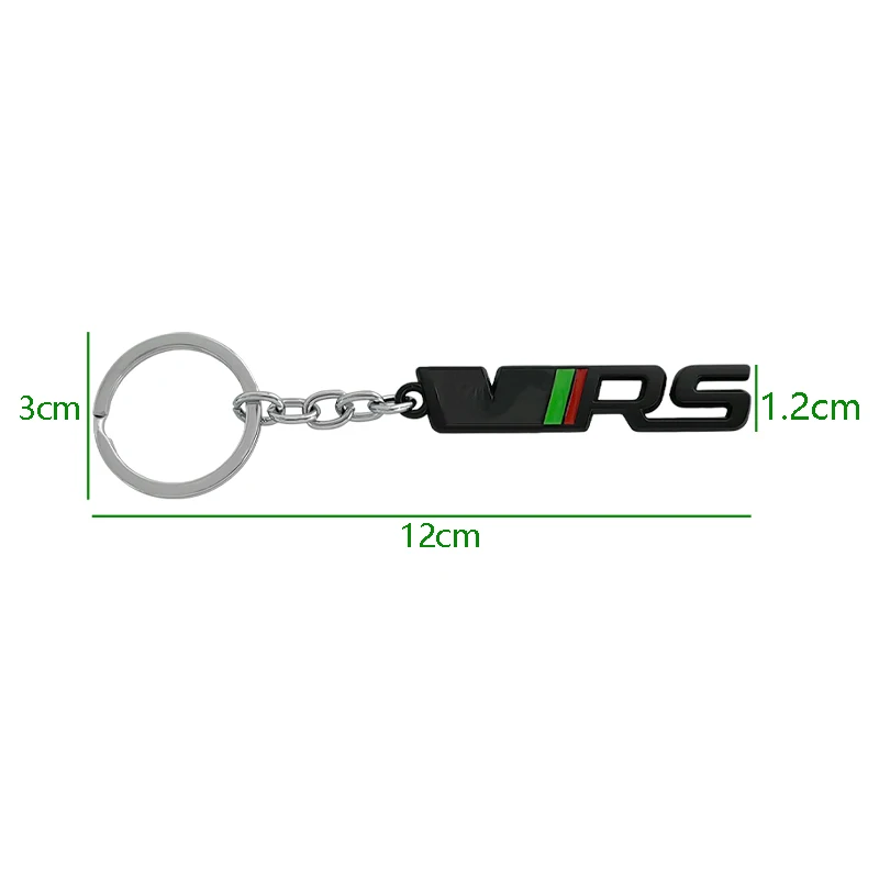 Women Men Metal VRS Car Keychain For Octavia 2 3 4 1 A7 5E Fabia MK1 MK2 MK3 Superb Rapid Kodiaq VRS Keychain Accessories