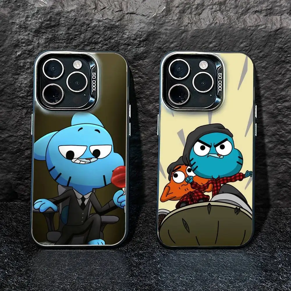 

F-Gumball and Darwin Phone Case For IPhone 16 17 15 14 12 13 Pro Max Black Color Shockproof Cover