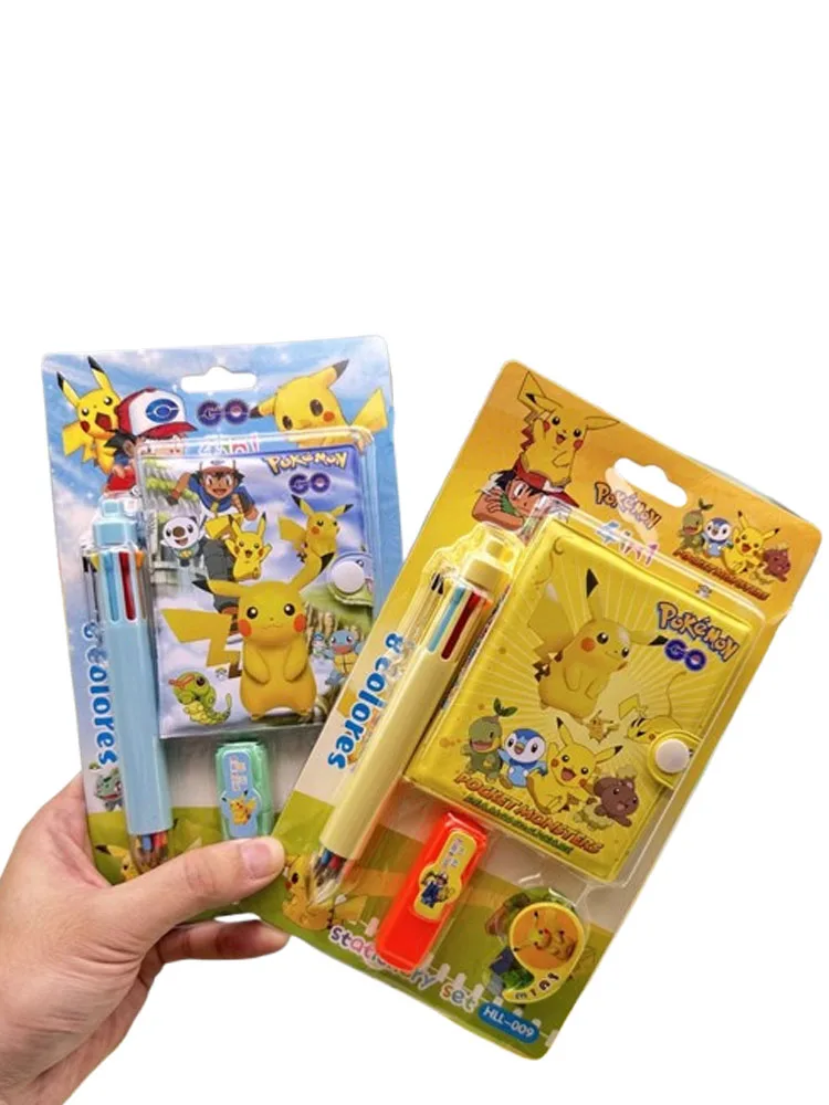 مجموعة قرطاسية محمولة لتدوين الملاحظات من بوكيمون بيكاتشو - الخيار المثالي لحفلات العطلات