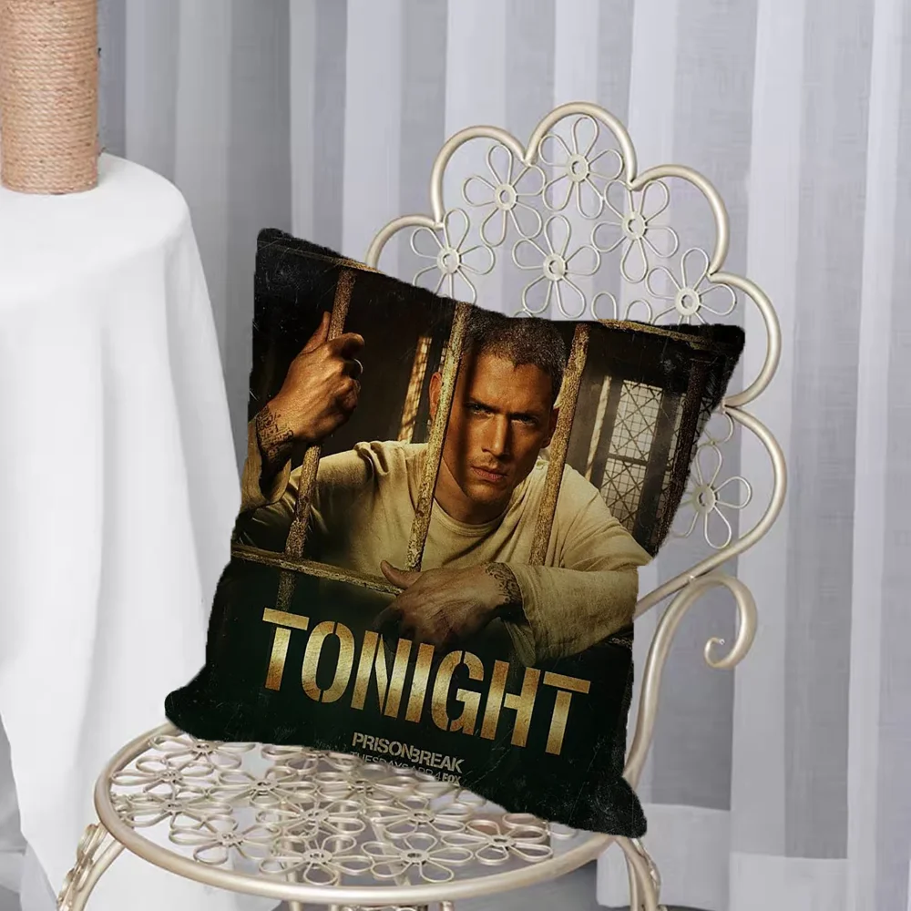 Home Decor P-Prison Break Fan Gifts Cover for Pillow Cases Decorative Bed Pillowcases Cushion Cover 50x50 Pillowcase 45*45