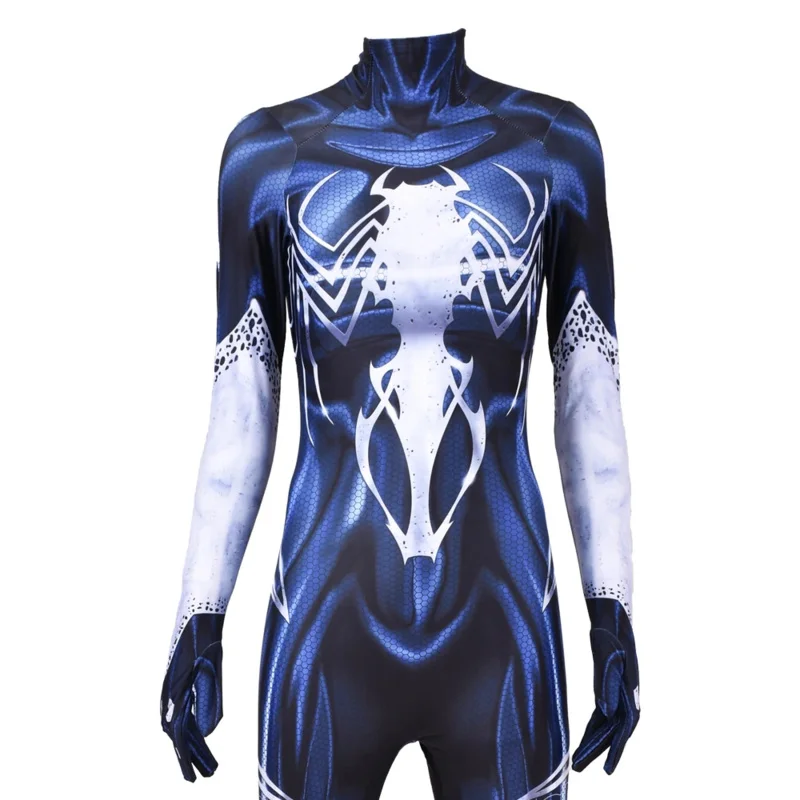 Halloween Female Venom Spider cosplay Costume Adults Kids Girls Women Symbiote Superhero Zentai Suit Bodysuit