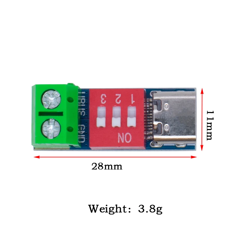 1-5pcs PDSink PD Decoy Fast Charging Test Board Adjustable Voltages 5V-20V Dial-code Adjustment Charge Connector