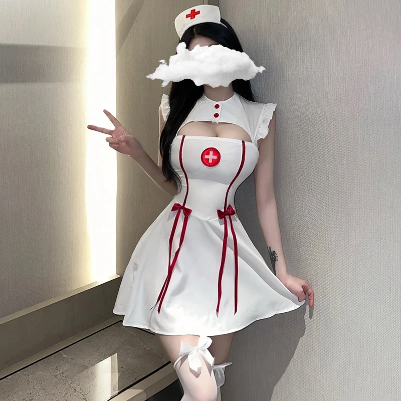 

Nurse Cosplay Women Adult Female Costumes Sex Suit Porn Role Play Games Slim Fit Clothing Dress Nightgown Lingerie