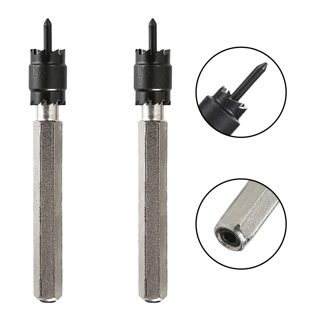 2Pcs 5/16In Drill Bit Spot Welding Tool Cutter Double Side Carbide Tip Stainless Metal Hole Drilling Center Rotary Spot Drill