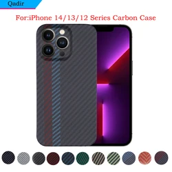 QADIR Pure Carbon Fiber Case For iPhone 12 Pro Max Case, Ultra Thin Aramid Fiber Business Phone Cover for iPhone 12 Pro