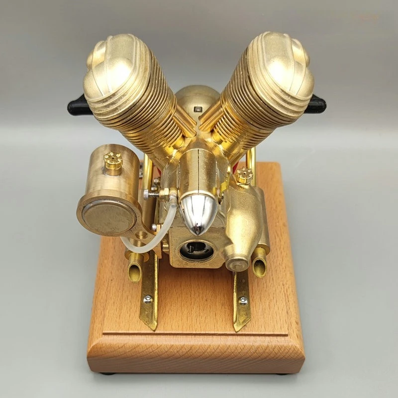 V2 Engine Model V35 Mini Motorcycle Internal Combustion