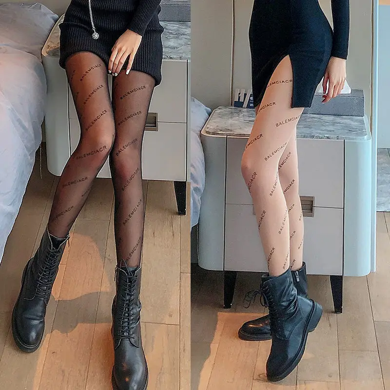 

Black silk stockingsBLetter Women Summer Thin Sexy Anti-Snagging Tights Black Bare Leg Artifact Fake Sheerin