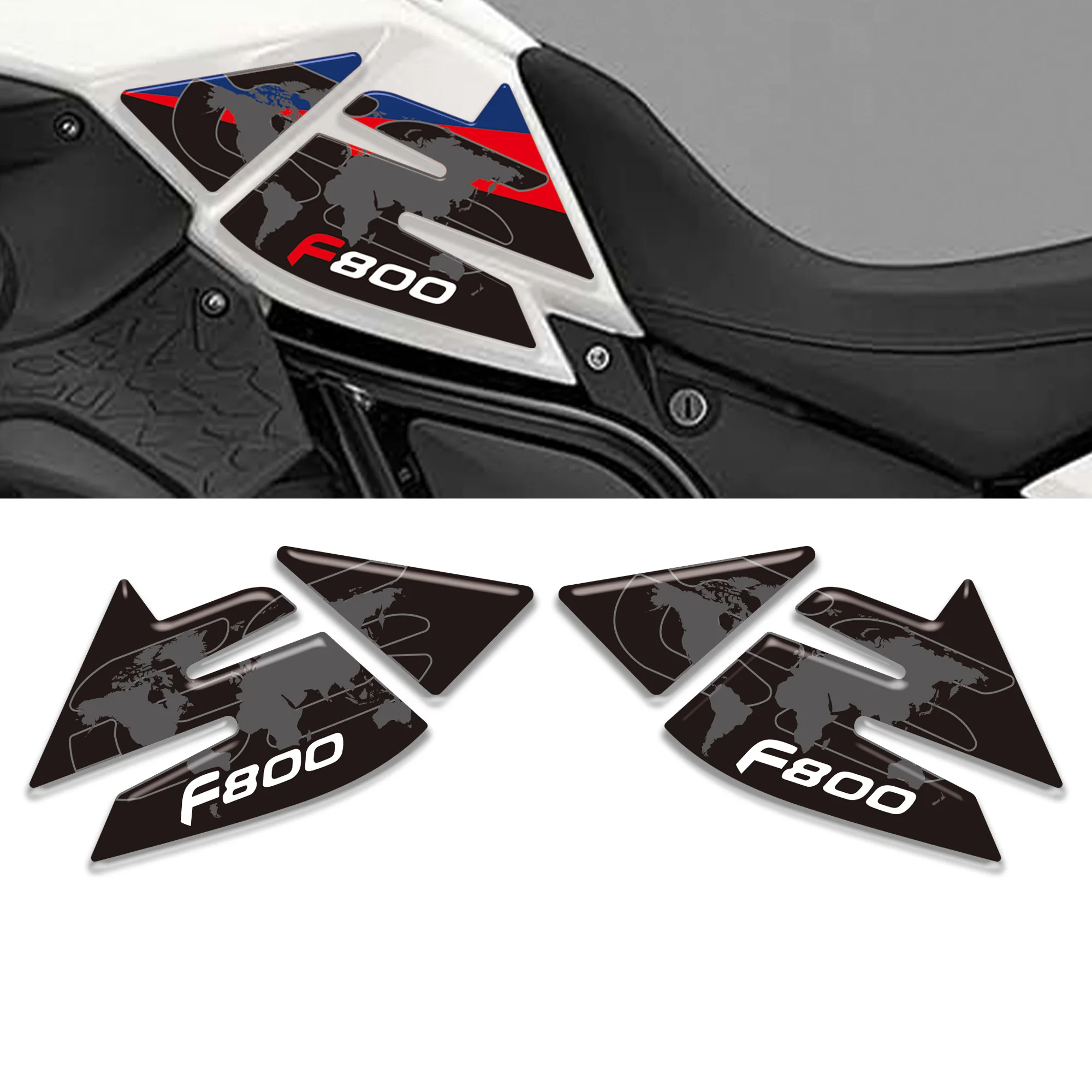 Tank Pad F800GS F800 F 800 GS GSA ADV ADVENTURE Stickers Tank Gel 3D protections fit BMW f800 GS 2013-2019 - view 3