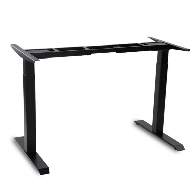 Electric Height Adjustable Standing Desk Metal Computer Table Laptop Riser Office Home Workstation 120kg Load Modern Lifting