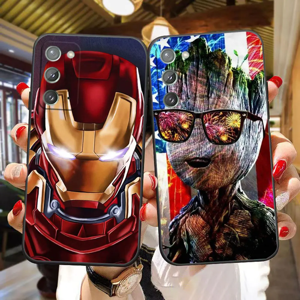 Marvel hero Iron Man Groot Thanos Phone Case For Samsung Galaxy A02S A03S A04E A05S A10E A10S A50 A70 M23 M53 NOTE 20 Case Funda