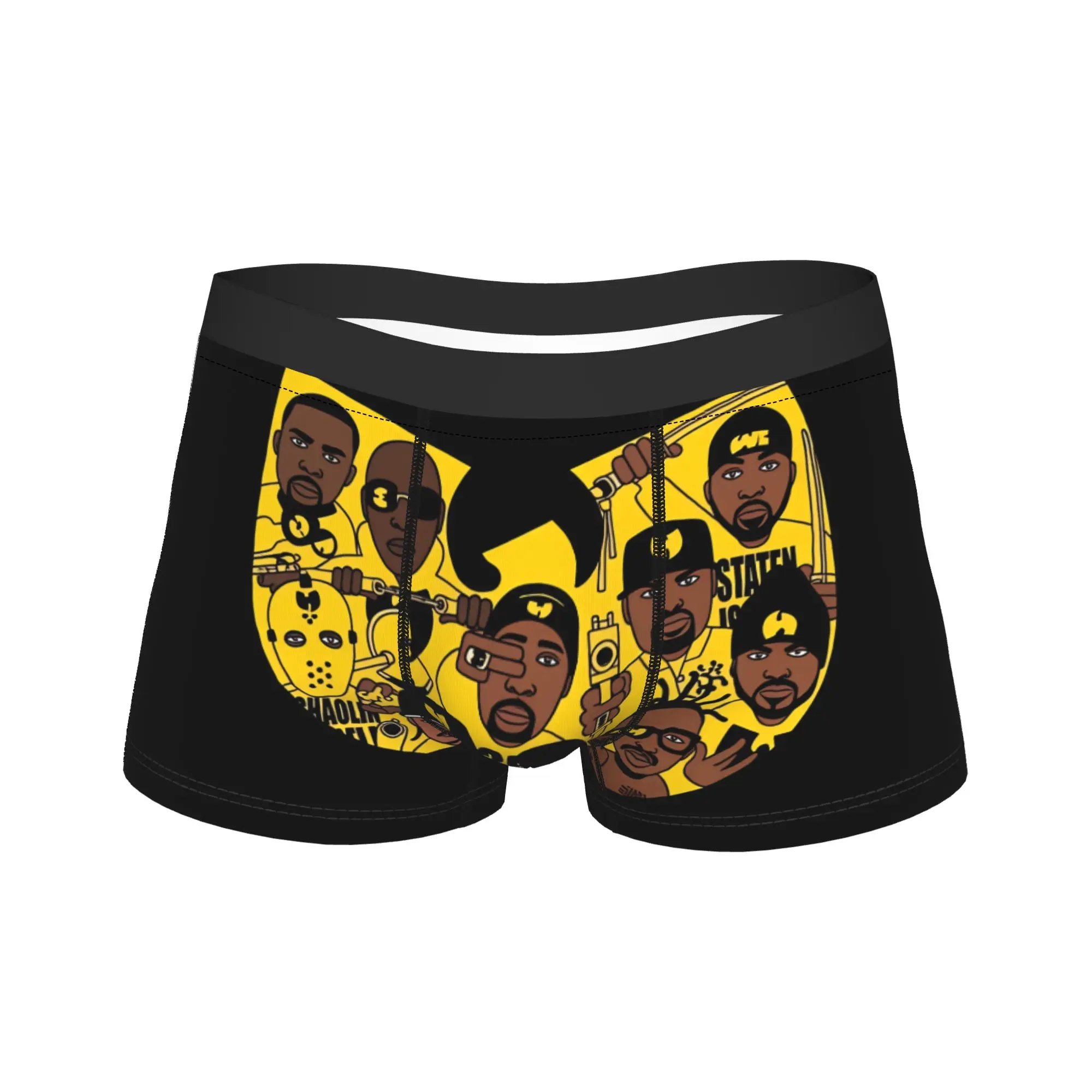 

Нижнее белье W-Wu-Tangs, боксеры с дизайном в стиле поп-музыки, высококачественные мужские трусы, эластичные трусы-боксеры, подарок на день рождения