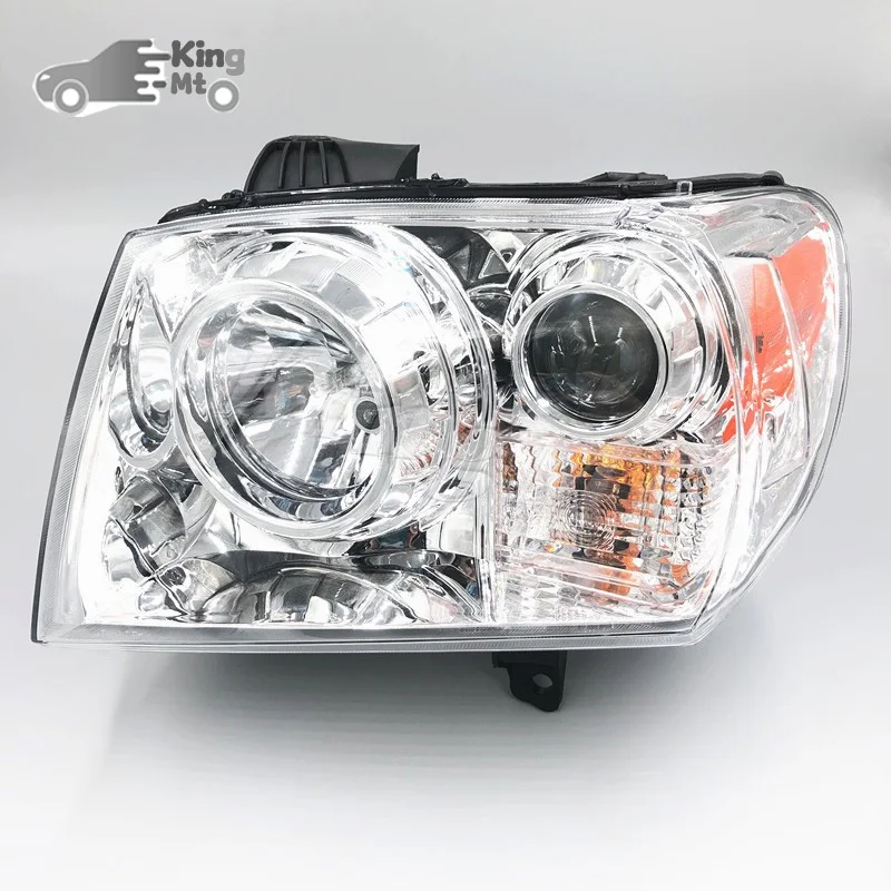 For ZX Grand Tiger TUV F1 F3 13-16 Halogen Headlight Assembly OEM Style Front Headlamp Bulb Socket Plug & Play Replacement