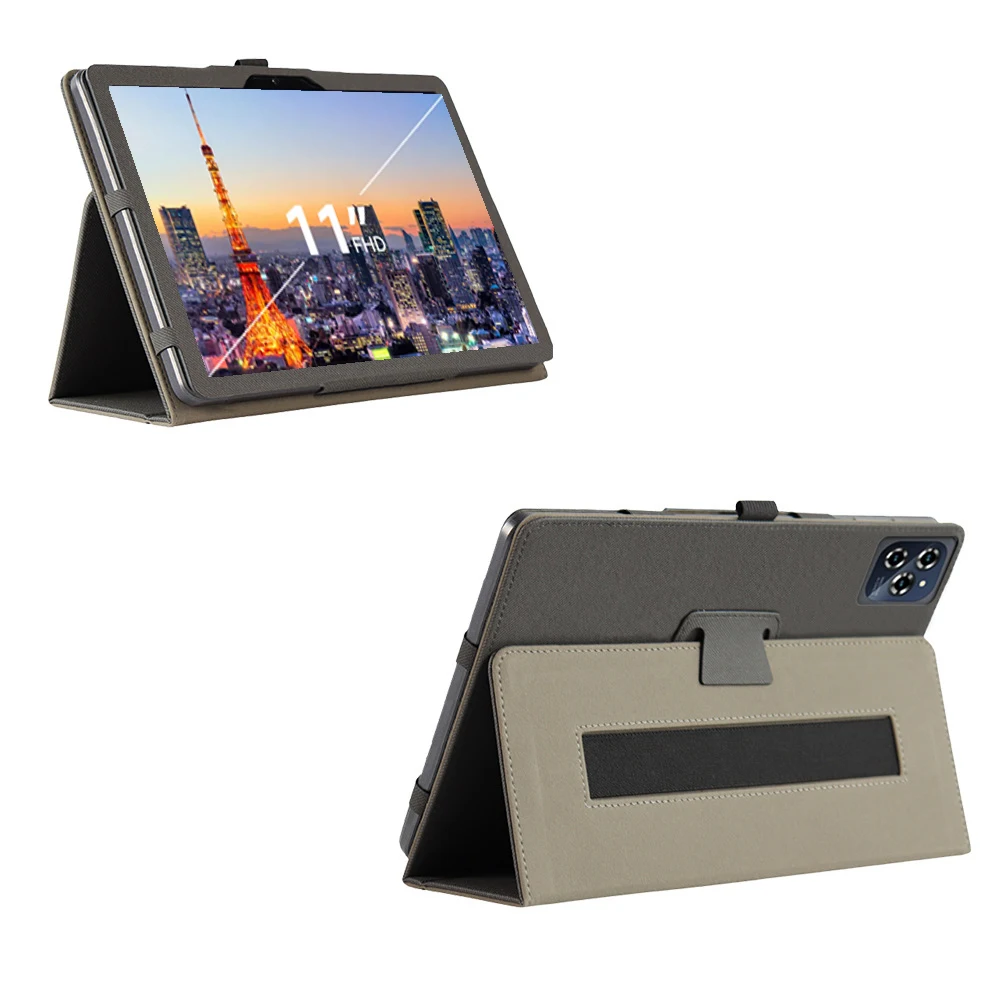 Funda Case For Tabwee W90 T90 T50 2025, 11' inch Tablet PC Case, PU Leather Two-fold Stand Case Cover with Hand Strap