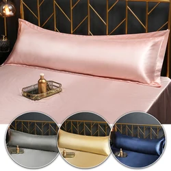 48x120cm /48x150cm Luxury Body Couple Long Pillow Satin Silk Pillow Case Soft Top Quality Mulberry Pillowcase