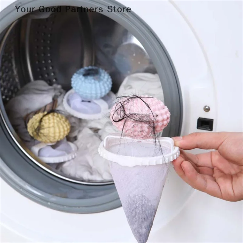 Pet Hair Remover Washing Machine Floating Lint Filter Bag Reusable Laundry Ball Clothes Hair Cleaning Tools Cat Hair Catcher